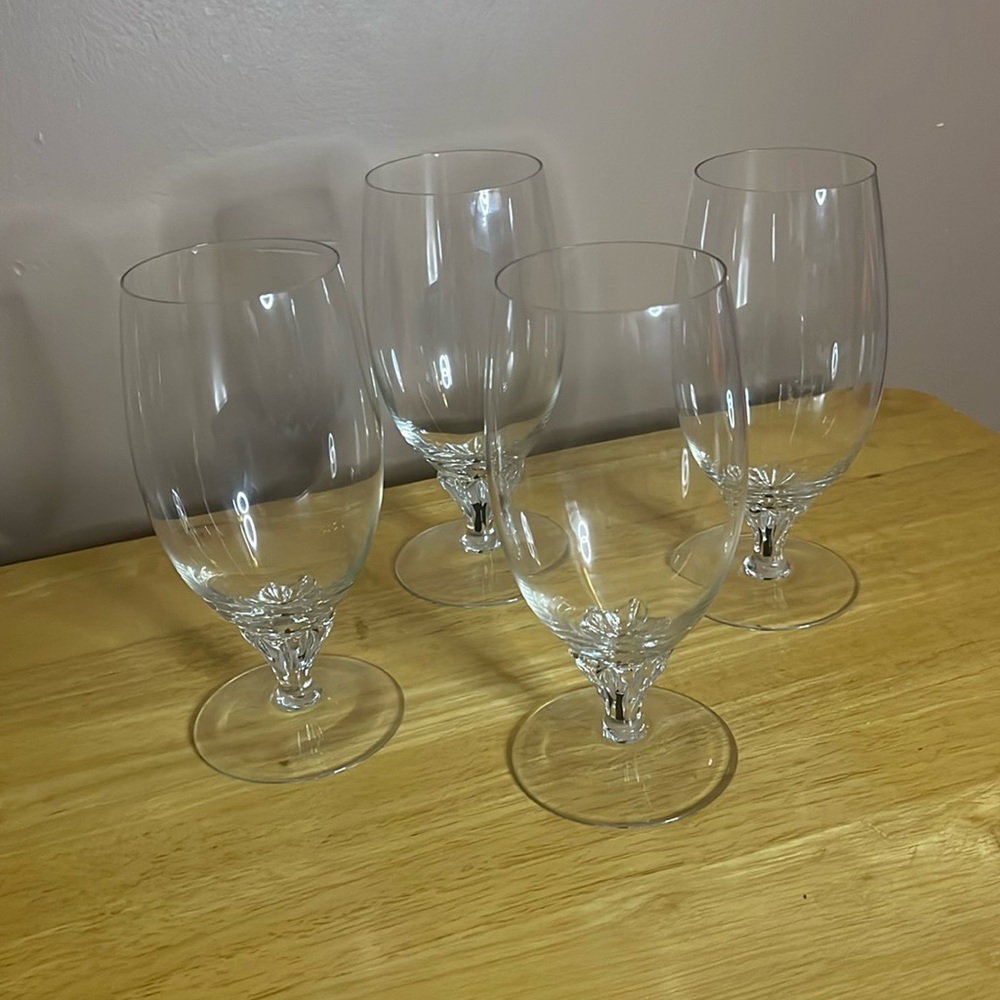 😄Belfor Exquisite black core crystal drinkware vintage